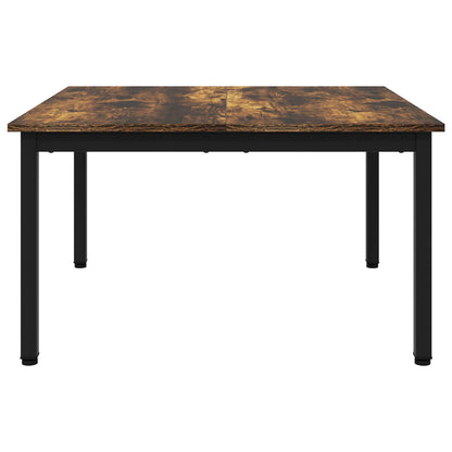 Salontafel Rook Eik 80 x 80 x 45 cm Bewerkt hout