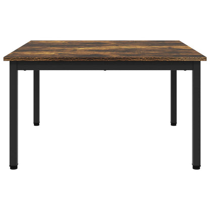 Salontafel Rook Eik 80 x 80 x 45 cm Bewerkt hout