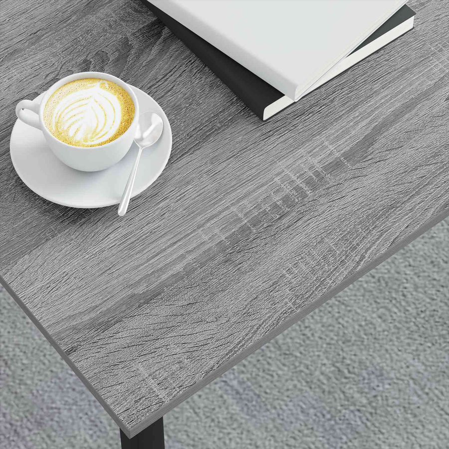 Salontafel Grijs Sonoma 80 x 80 x 45 cm Bewerkt hout