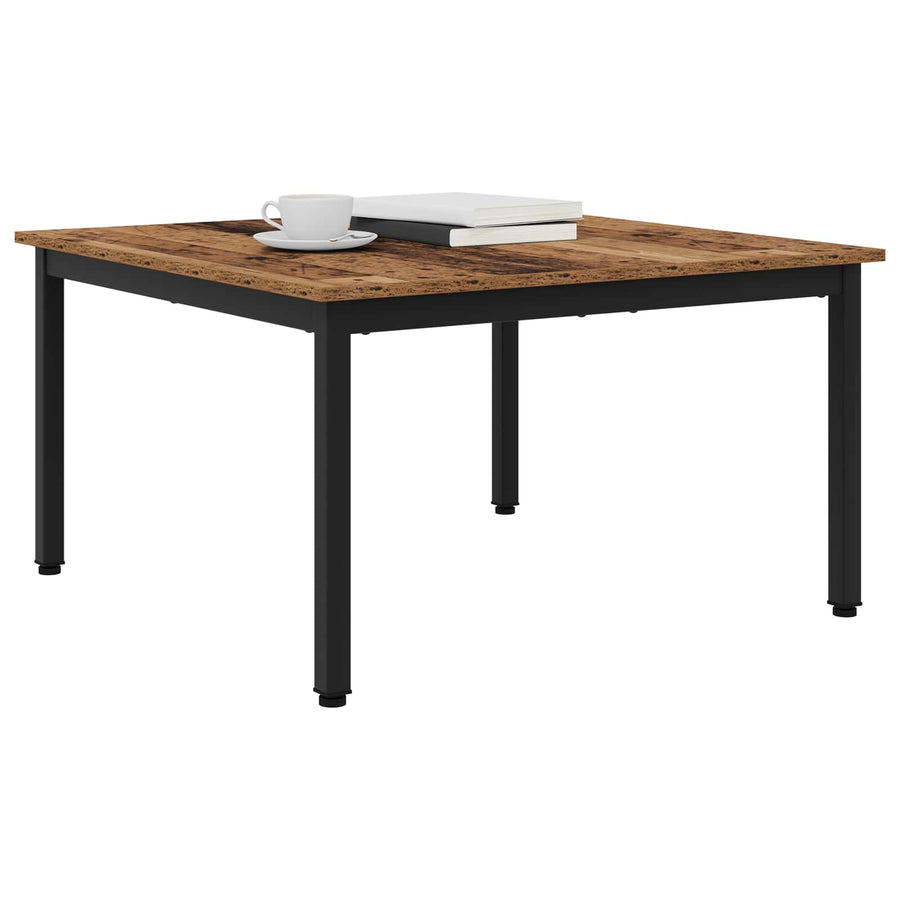 Salontafel Oudhout 80 x 80 x 45 cm Bewerkt hout