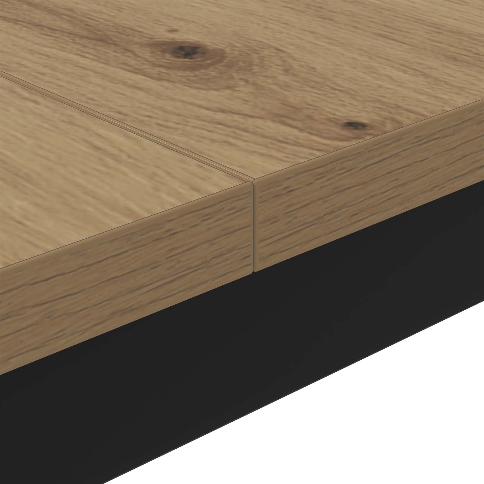 Salontafel Ambachtelijk eiken 80 x 80 x 45 cm Bewerkt hout