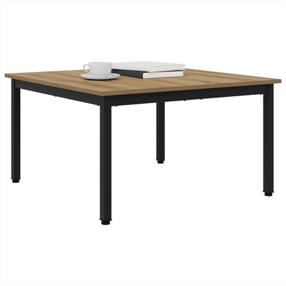 Salontafel Ambachtelijk eiken 80 x 80 x 45 cm Bewerkt hout