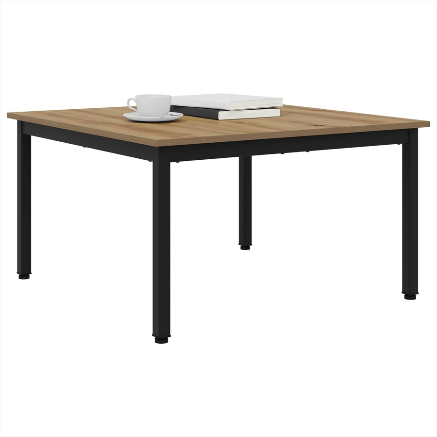 Salontafel Ambachtelijk eiken 80 x 80 x 45 cm Bewerkt hout