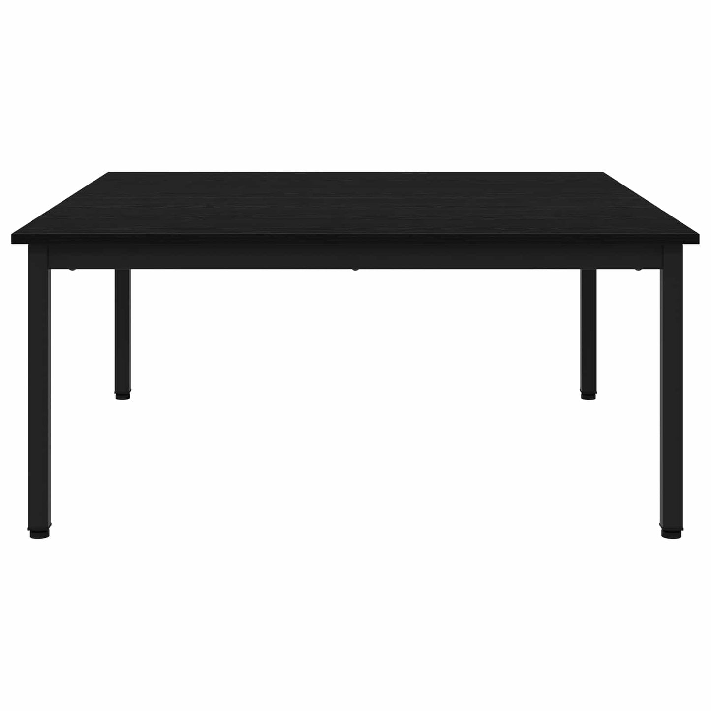 Salontafel Zwart Eiken 100 x 100 x 45 cm Bewerkt hout