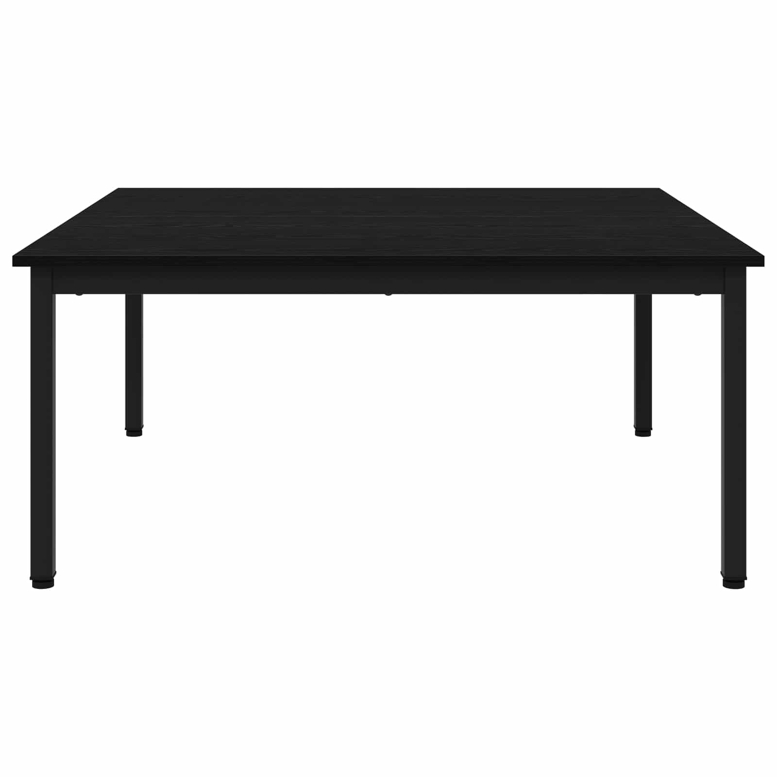 Salontafel Zwart Eiken 100 x 100 x 45 cm Bewerkt hout