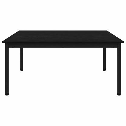 Salontafel Zwart Eiken 100 x 100 x 45 cm Bewerkt hout