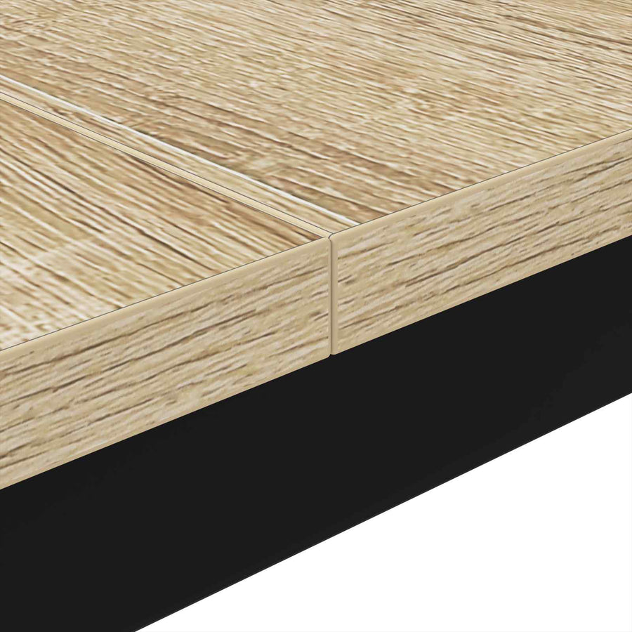 Salontafel Sonoma 100 x 100 x 45 cm Bewerkt hout