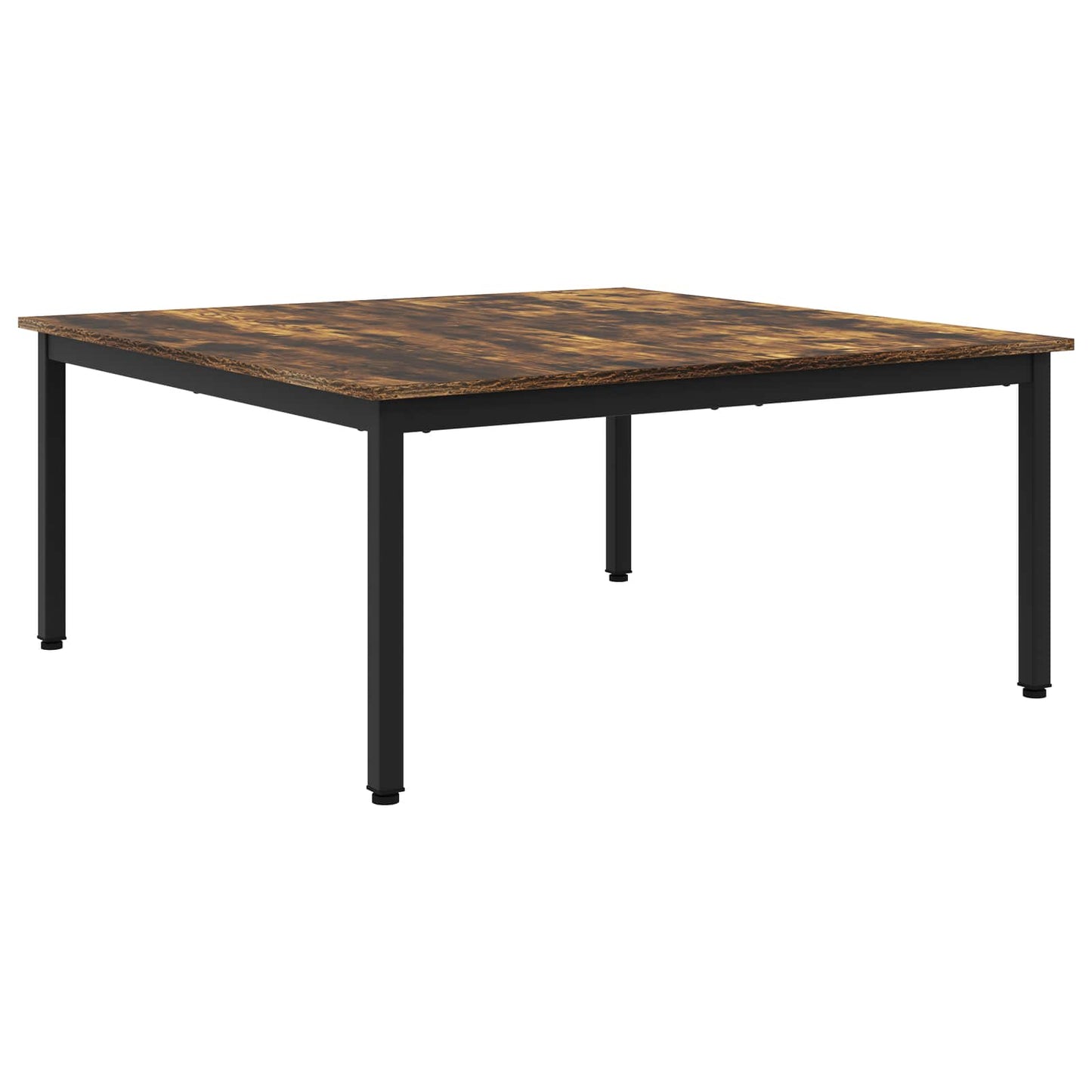 Salontafel Rook Eik 100 x 100 x 45 cm Bewerkt hout