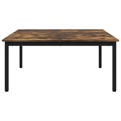 Salontafel Rook Eik 100 x 100 x 45 cm Bewerkt hout