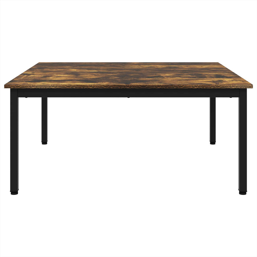 Salontafel Rook Eik 100 x 100 x 45 cm Bewerkt hout