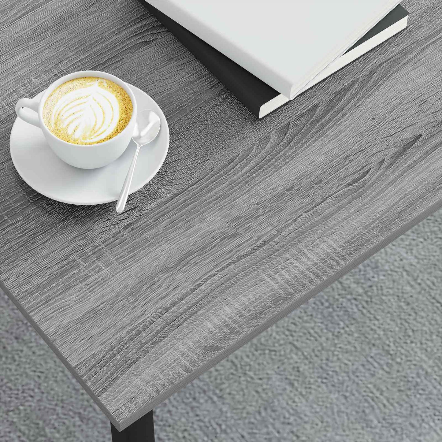 Salontafel Grijs Sonoma 100 x 100 x 45 cm Bewerkt hout