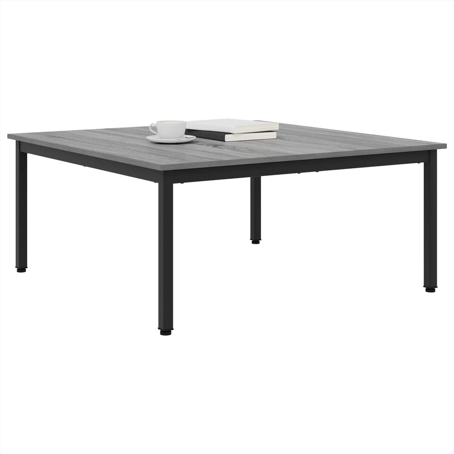 Salontafel Grijs Sonoma 100 x 100 x 45 cm Bewerkt hout
