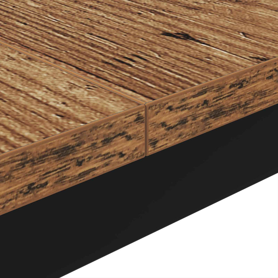 Salontafel Oudhout 100 x 100 x 45 cm Bewerkt hout