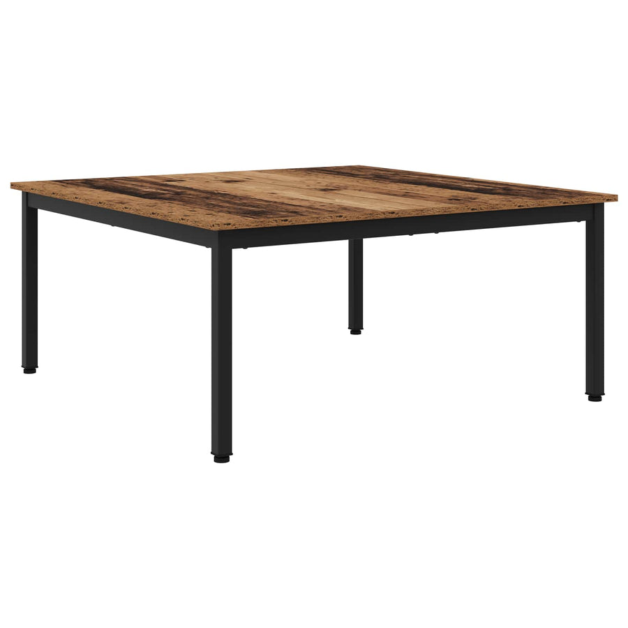 Salontafel Oudhout 100 x 100 x 45 cm Bewerkt hout