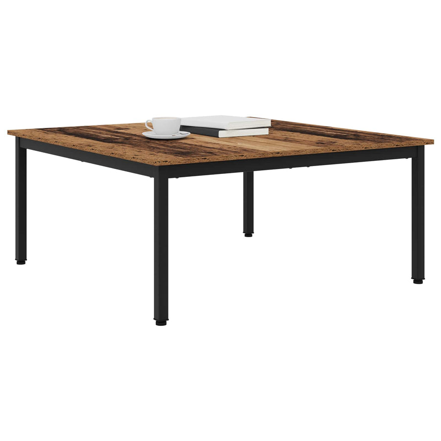 Salontafel Oudhout 100 x 100 x 45 cm Bewerkt hout