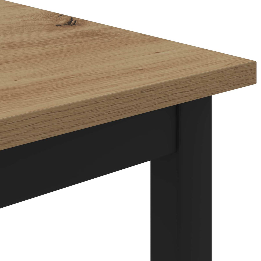 Salontafel Ambachtelijk eiken 100 x 100 x 45 cm Bewerkt hout