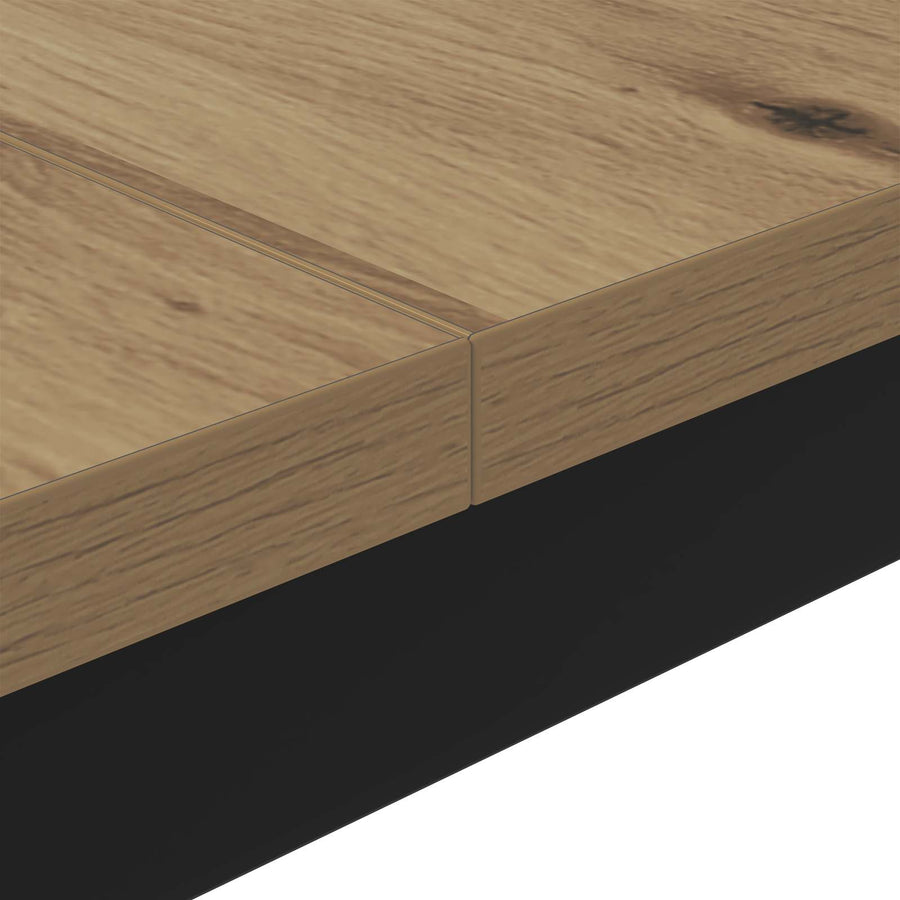 Salontafel Ambachtelijk eiken 100 x 100 x 45 cm Bewerkt hout