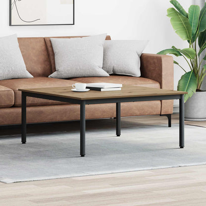 Salontafel Ambachtelijk eiken 100 x 100 x 45 cm Bewerkt hout