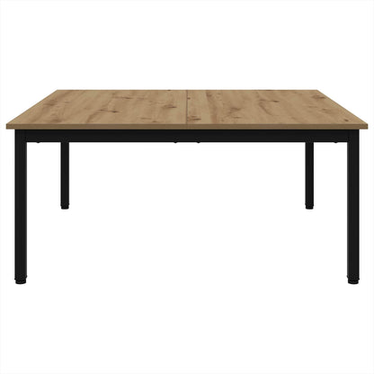 Salontafel Ambachtelijk eiken 100 x 100 x 45 cm Bewerkt hout