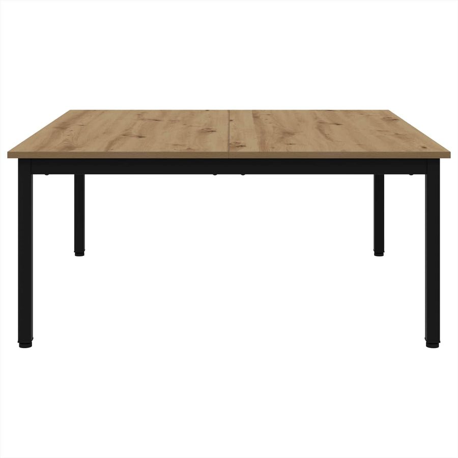 Salontafel Ambachtelijk eiken 100 x 100 x 45 cm Bewerkt hout