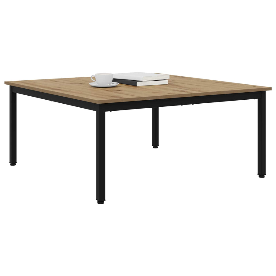 Salontafel Ambachtelijk eiken 100 x 100 x 45 cm Bewerkt hout