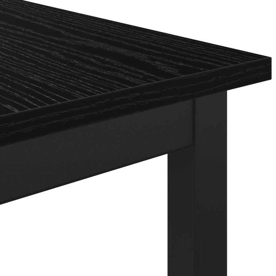 Bank Zwart Eiken 80 x 35 x 45 cm Bewerkt hout