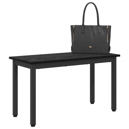 Bank Zwart Eiken 80 x 35 x 45 cm Bewerkt hout
