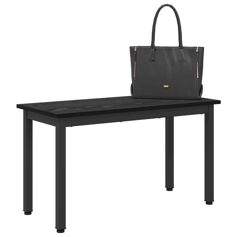 Bank Zwart Eiken 80 x 35 x 45 cm Bewerkt hout
