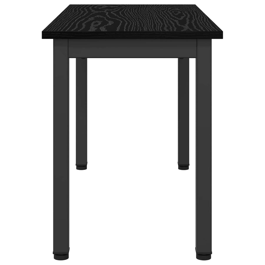 Bank Zwart Eiken 80 x 35 x 45 cm Bewerkt hout