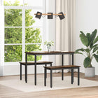 Bench Smoked Oak 80 x 35 x 45 cm Engineered wood