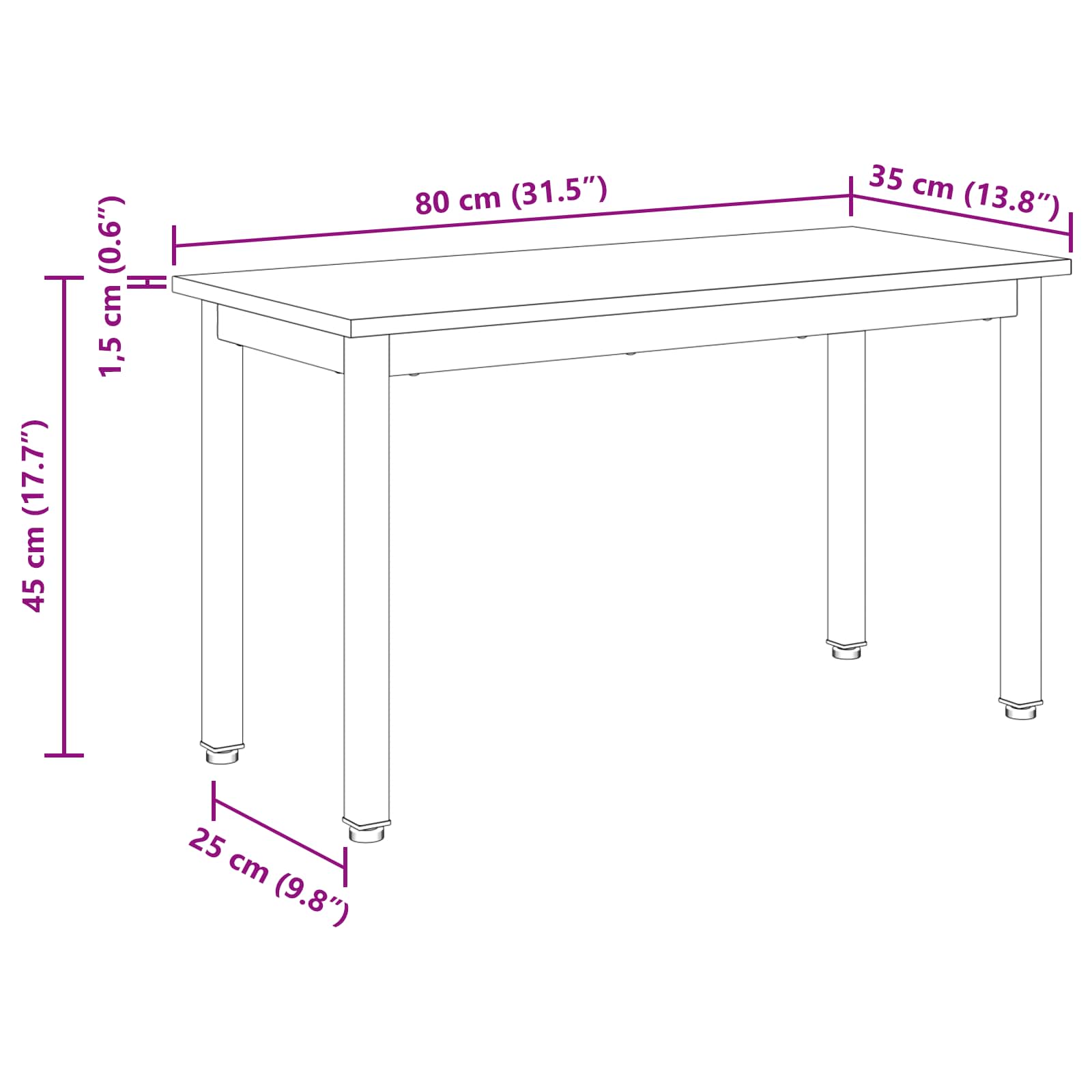 Bank Grijs Sonoma 80 x 35 x 45 cm Bewerkt hout
