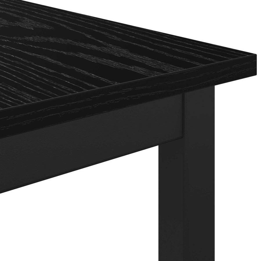 Bank Zwart Eiken 110 x 35 x 45 cm Bewerkt hout