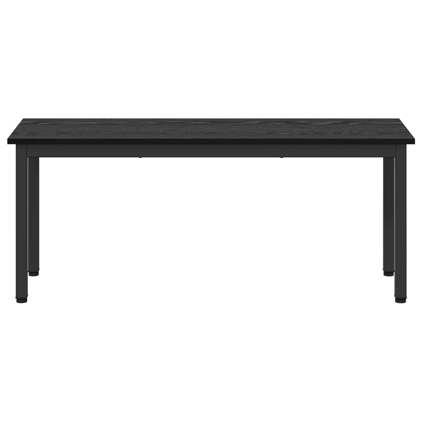 Bank Zwart Eiken 110 x 35 x 45 cm Bewerkt hout