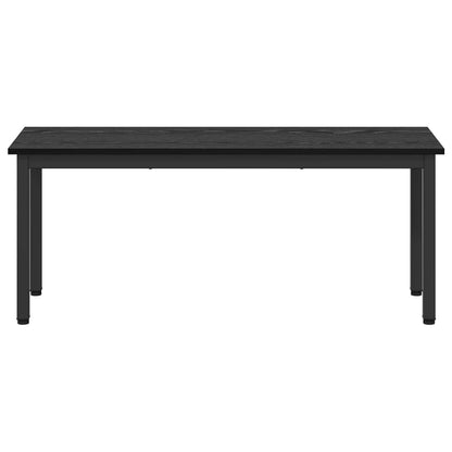 Bank Zwart Eiken 110 x 35 x 45 cm Bewerkt hout