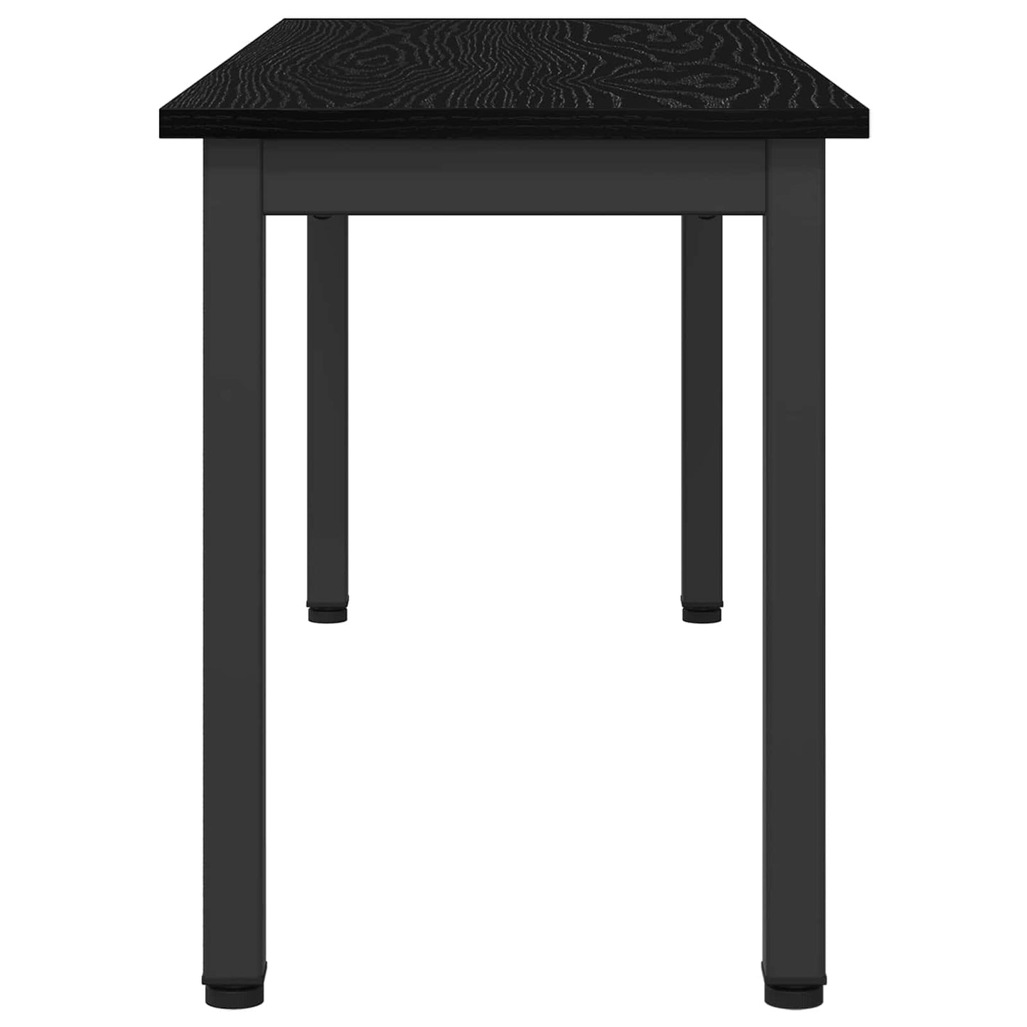 Bank Zwart Eiken 110 x 35 x 45 cm Bewerkt hout