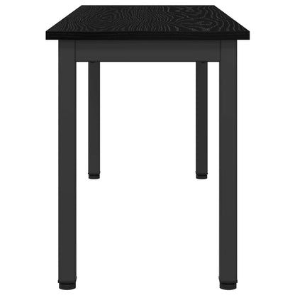 Bank Zwart Eiken 110 x 35 x 45 cm Bewerkt hout