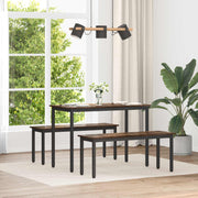 Eettafelbank 110x35x45 cm rook eik