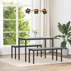 Eettafelbank 110x35x45 cm grijs Sonoma bewerkt hout