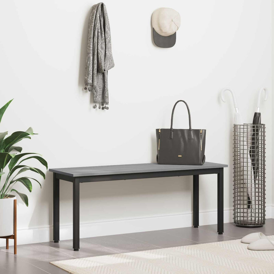 Bank Grijs Sonoma 110 x 35 x 45 cm Bewerkt hout