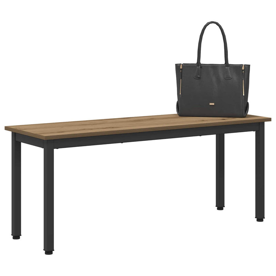Bank Ambachtelijk eiken 110 x 35 x 45 cm Bewerkt hout