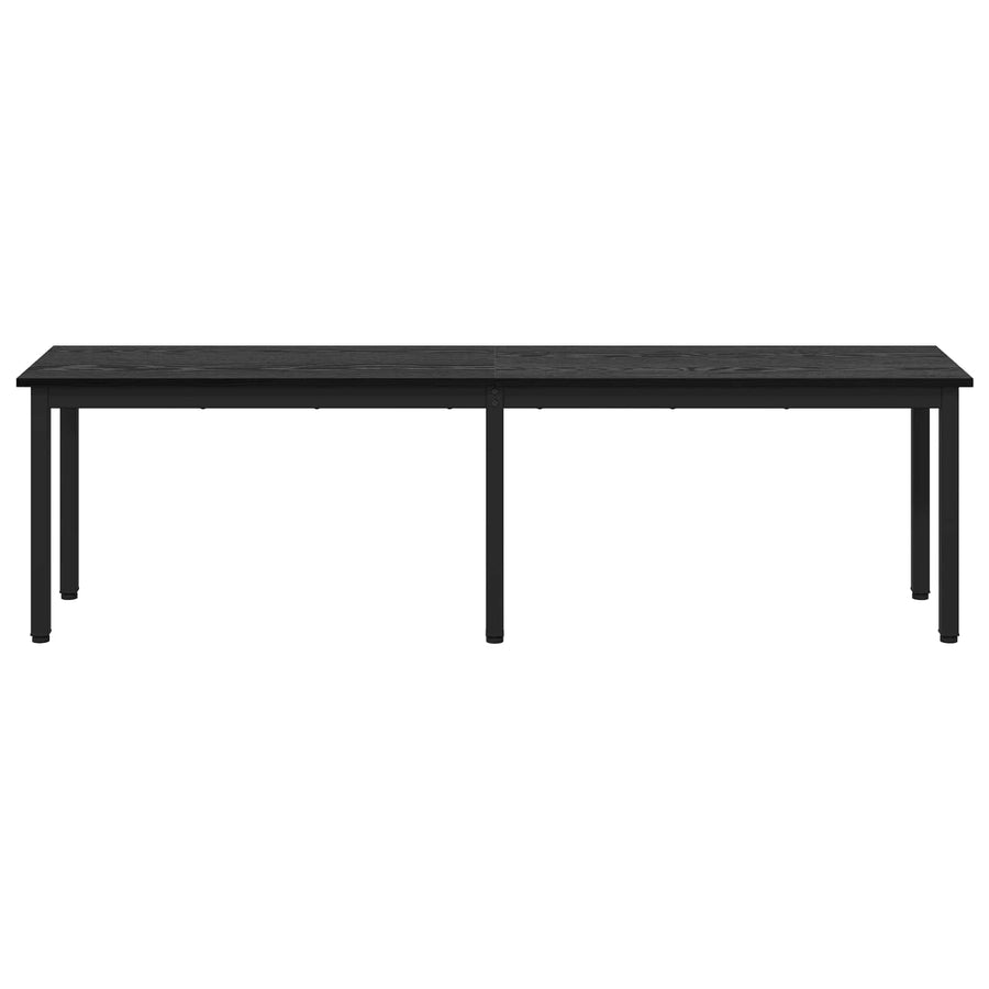 Bank Zwart Eiken 160 x 35 x 45 cm Bewerkt hout