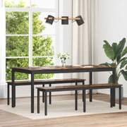 Eettafelbank rook eik 160x35x45 cm