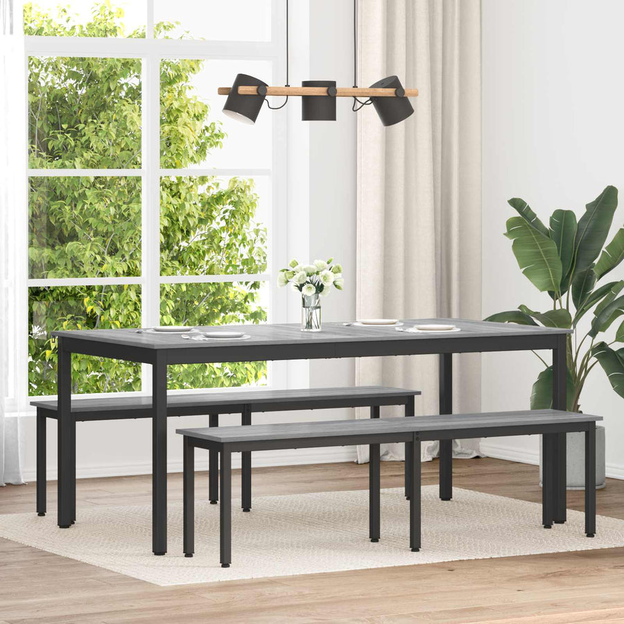Bank Grijs Sonoma 160 x 35 x 45 cm Bewerkt hout