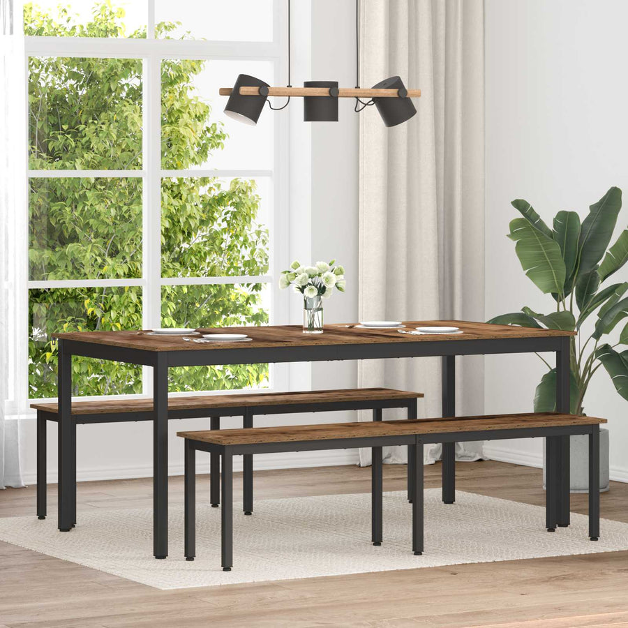 Bank Oudhout 160 x 35 x 45 cm Bewerkt hout