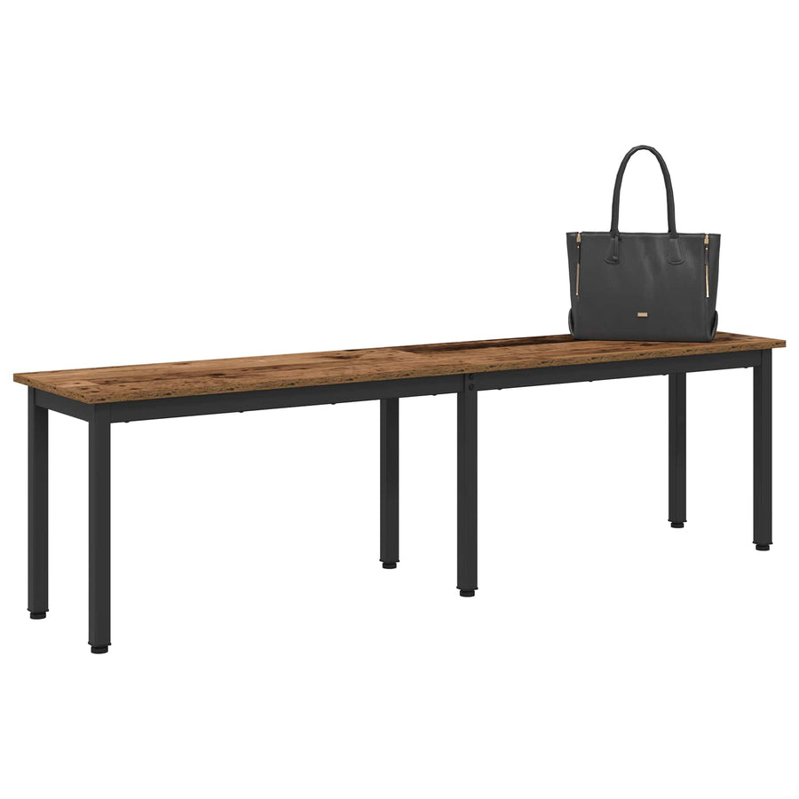 Bank Oudhout 160 x 35 x 45 cm Bewerkt hout