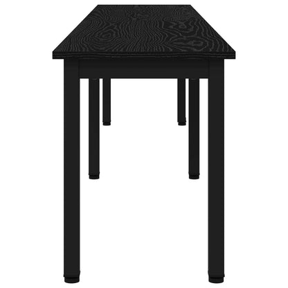 Bank Zwart Eiken 200 x 35 x 45 cm Bewerkt hout