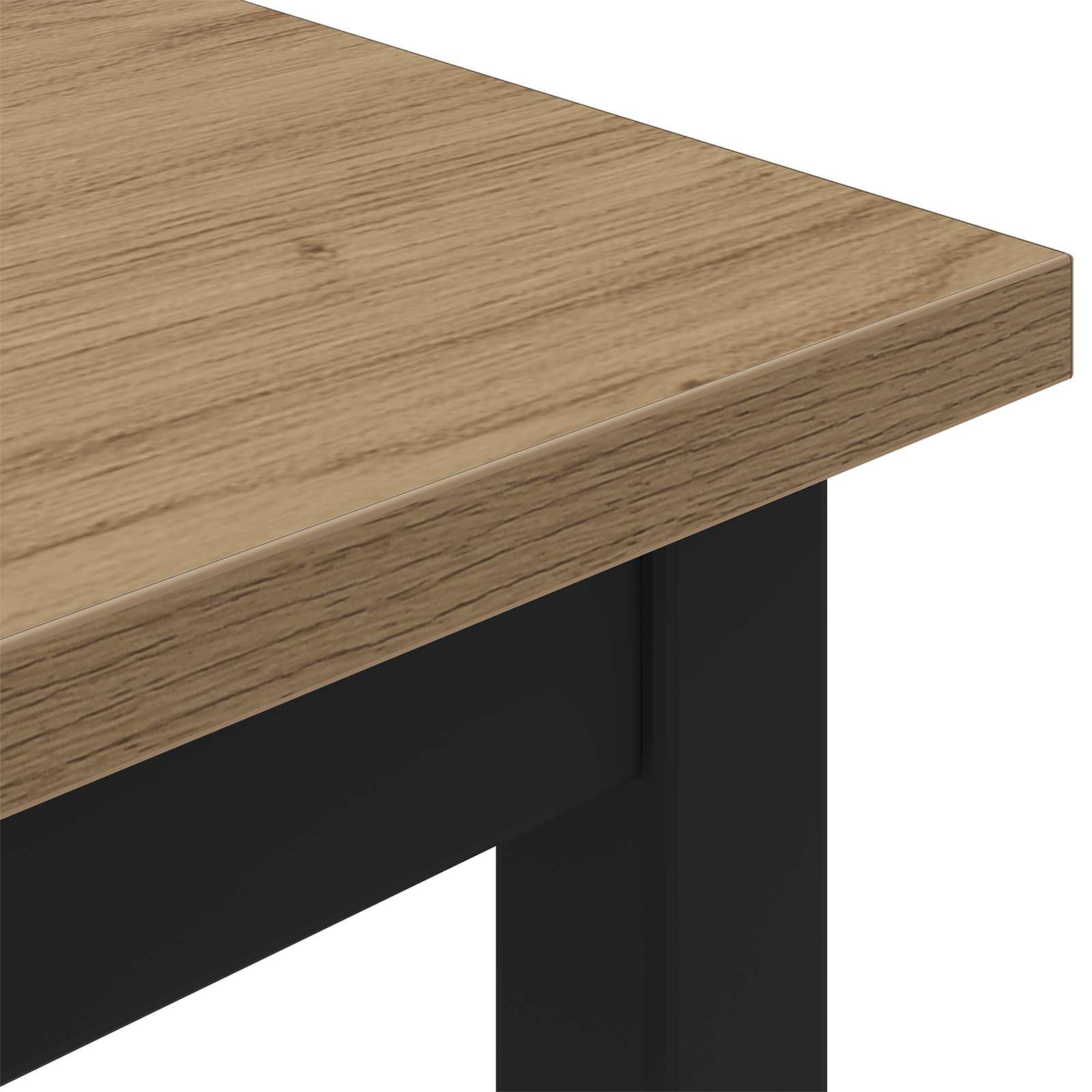 Bank Ambachtelijk eiken 200 x 35 x 45 cm Bewerkt hout