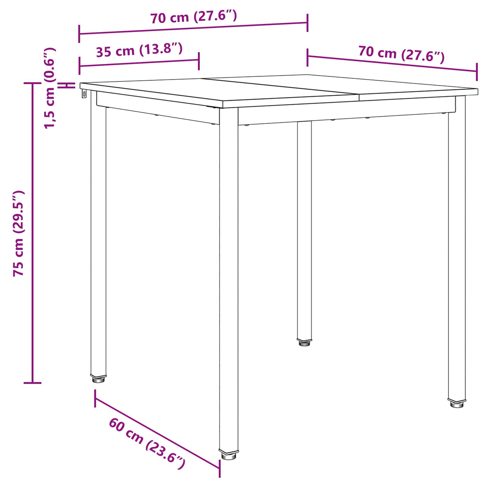 Eettafels METAAL