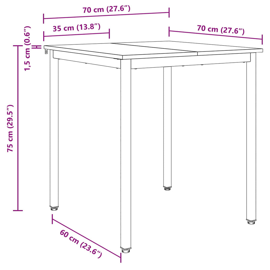 Eettafels METAAL