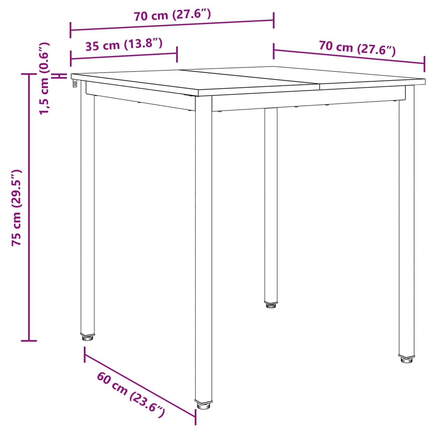 Eettafels METAAL